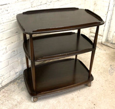 Ercol dark elm tea trolley - dark,
