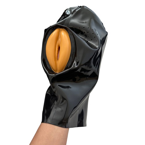 Latex hood back zipper rubber - hood,