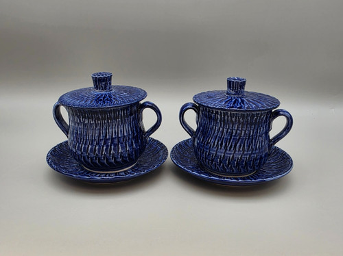 Soup bowls and saucers - soup,