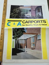 Vintage 1970s C&A Carports & Sun Porches Brochure Retro Home Improvement Advert