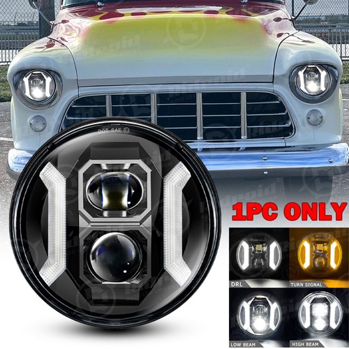 Black inch led headlight - 7",
