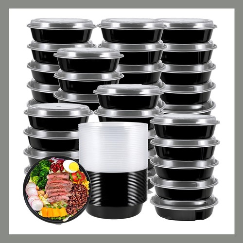 Round meal prep containers - round,