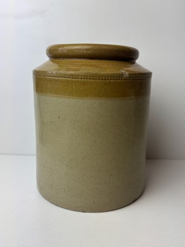 Glazed stoneware pot - glazed, &