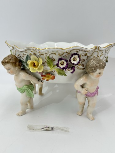 Dresden porcelain oval bowl - dresden,