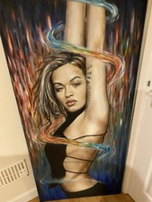Rita Ora Oil Painting On