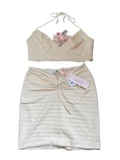 Oh Polly Ivory 2 Piece Skirt