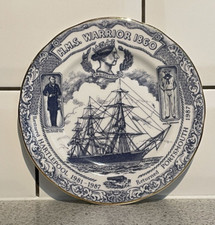 FOREST CHINA COMPANY COLLECTOR'S PLATE HMS WARRIOR 1st IRONCLAD BRITISH WARSHIP