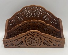 Wooden Letter Holder Rack Cut