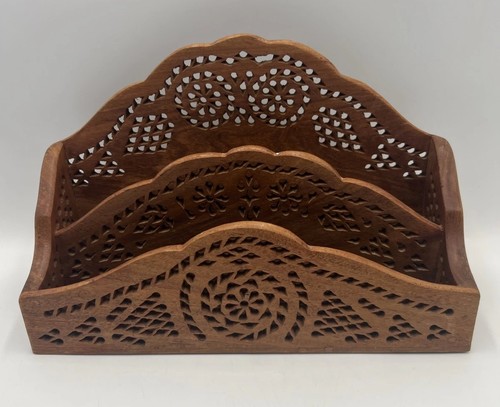 Wooden letter holder - wooden, cut