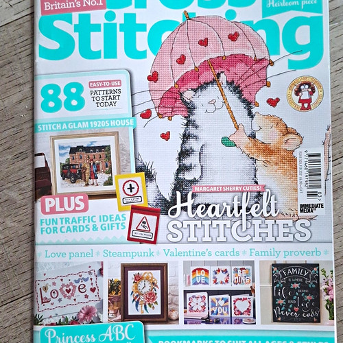 Cross stitching magazine issue - cross,