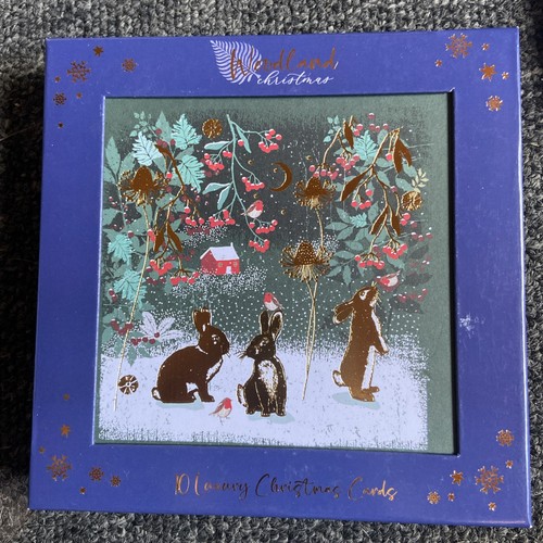 Woodland christmas cards pack - woodland,