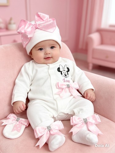 Newborn baby babygrow hat - ,