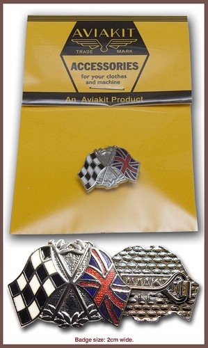Aviakit twin flags badge - aviakit,