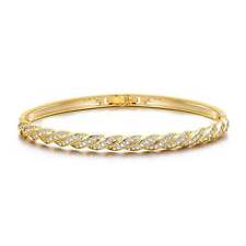 Gold Plated Twist Bangle