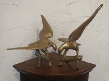 Vintage Pair Of Large Brass