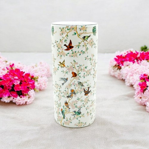 Ceramic umbrella stand - stand, bird