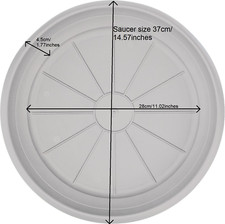 Round Black Plastic Plant Pot Saucers / Water Trays | Sizes Available 13cm-50cm