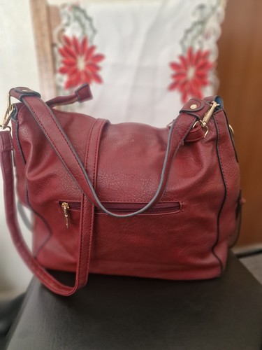 Women burgundy solid faux - burgundy,