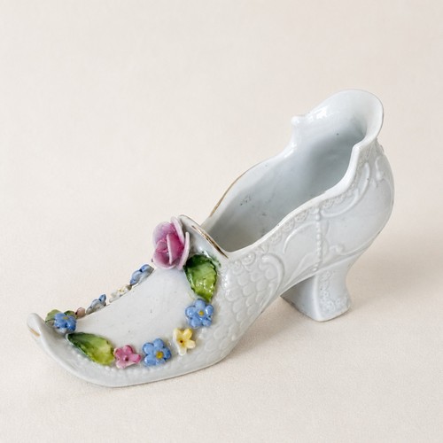 Vintage ceramic shoe - ceramic, ornament