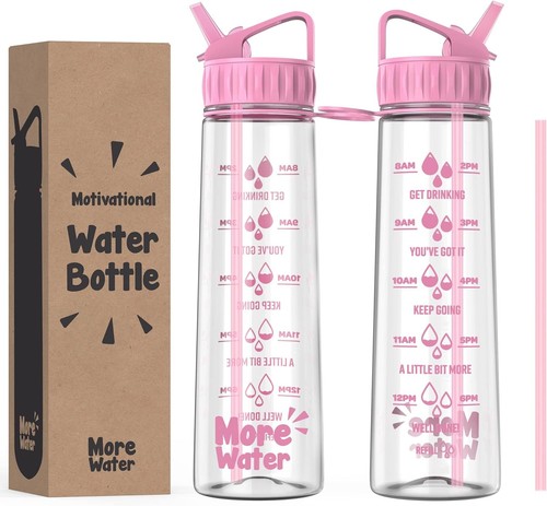 Bottle with straw - with,