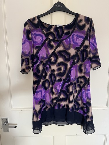 Per una purple tunic top - per,