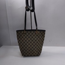 Gucci Tote Bag Canvas Leather