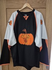 Newcastle Vipers Halloween Game Worn Ice Hockey Jersey EIHL David Longstaff RARE