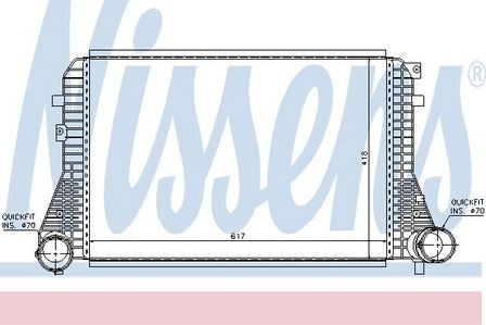 Nissens intercooler for seat - intercooler,