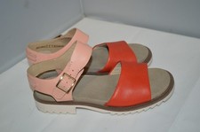 Womens Orange Clarks Espadrille Chunky Sandals size UK 5 EU 38 good condition