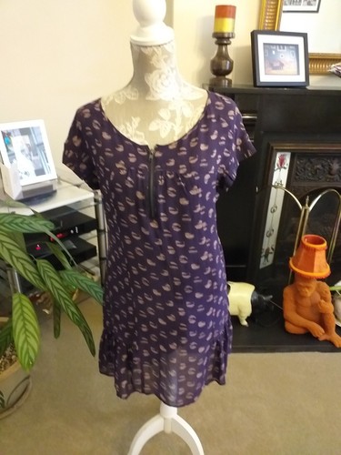 Tara jarmon silk dress size - silk,