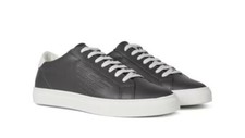 Emporio Armani Leather Sneakers Dark Grey,  Size UK 6 ,EUR 40 RRP £235
