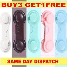 10Pcs Child Baby Toddler Cupboard Cabinet Safety Locks Proof Door Drawer Fridge