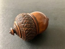 Georgian Coquilla Nut Antique Nutmeg Grater Acorn Form Superb Colour c.1820