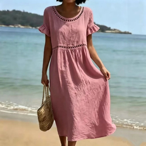 Women neck linen cotton - women's,