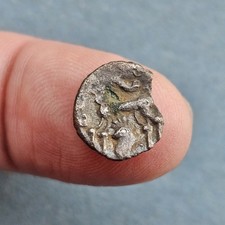 Dobunni. Iron Age. Celtic Silver Unit. Cotswold Cock. ABC 2012. s.377