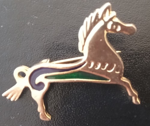 Replica roman horse brooch - roman,