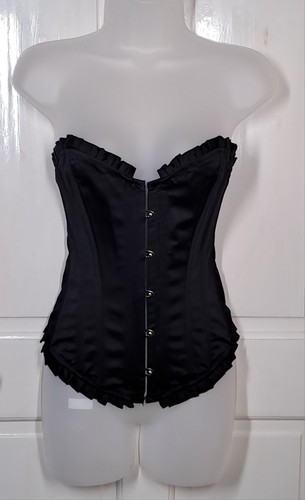 Corset junction black satin - black,