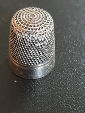Silver Plated  Vintage Charles Horner, Dorcas Thimble, Size 8