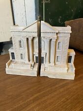 Pair Bookends 19th Century Queen Anne House by Timothy Richards Some Damage