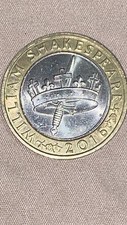 william shakespeare 2 pound coin Crown And Dagger