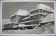 Old postcard from NEW SILESIAN BUILDING Silesia view in the snow around 1930