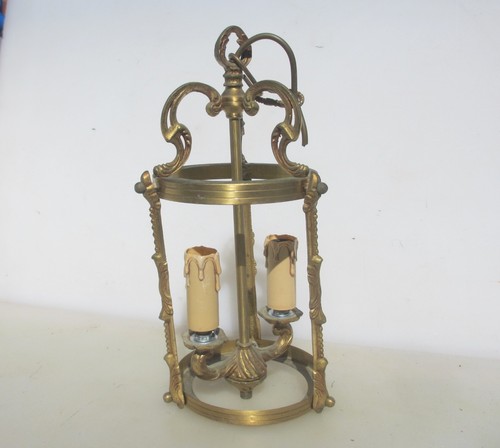 Vintage brass ceiling light - brass,