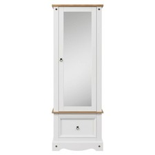 Corona Mirrored Door White