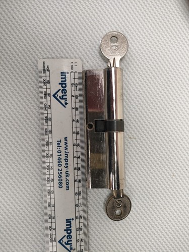 Chrome euro cylinder lock - euro,