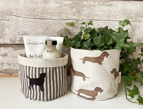 Handmade fabric storage tub - fabric,