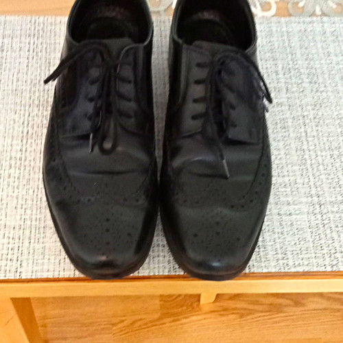 Clarks men black - men's, leather