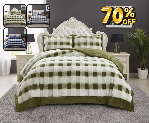 Quilted velvet bedspread - velvet, faux