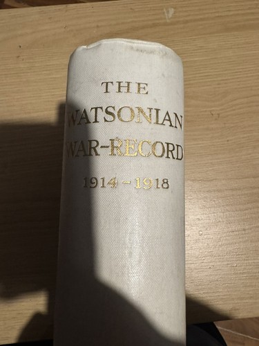 Watsonian war record 1914 - war,