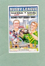 RUGBY LEAGUE ASHES TEST SERIES