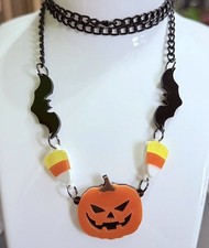 Acrylic Pumpkin Bats Candy
